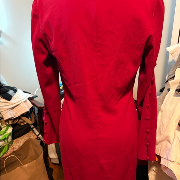 Badgley Mischka Red Blazer Dress size 4 **host pick**🥳 - Picture 10 of 12